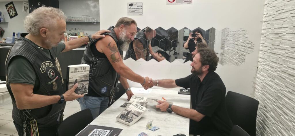 Presentazione di Route 66 di Sabino Di Reda all’Harley Café di Reggio Emilia, 26 agosto 2026