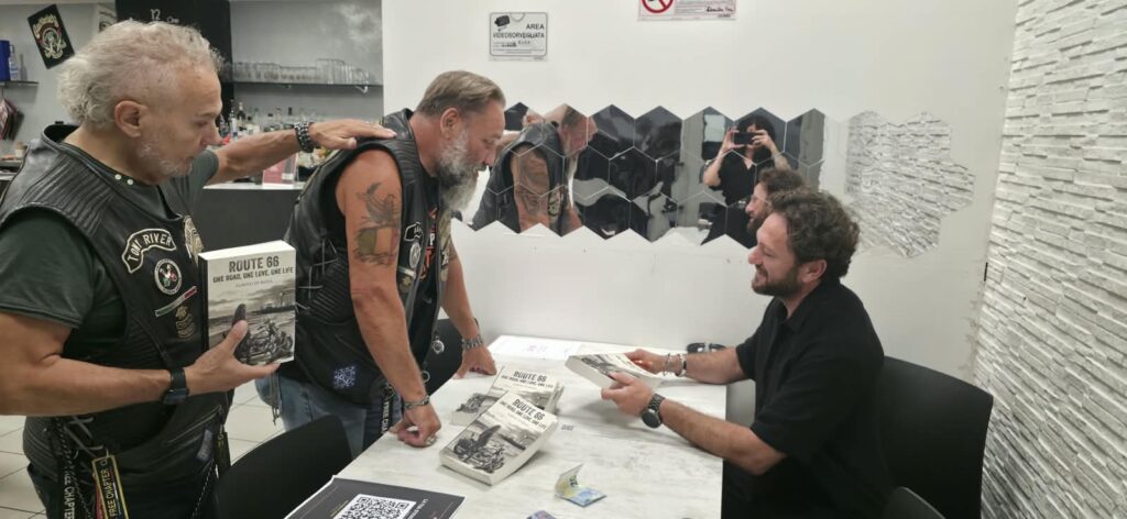 Presentazione di Route 66 di Sabino Di Reda all’Harley Café di Reggio Emilia, 26 agosto 2026